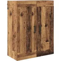 vidaXL Armoire murale vieux bois 69,5 x 34 x 90 cm Bois composite