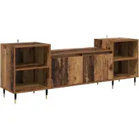 vidaXL Meubles TV, 160 x 35 x 55 cm, bois de récupération, panneaux de particules
