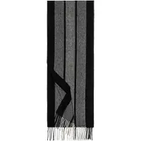 Roeckl Écharpe 'WIDE STRIPES' gris / gris foncé / noir