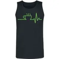 Food Débardeur Merchandising Fun de - ECG - Café - S - L - pour Homme - noir - Taille L