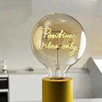MITB by Elements Lighting Positive Vibes Only Lampe de Table