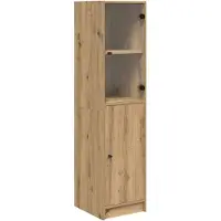 vidaXL Highboard Chêne Artisan 35 x 37 x 142 cm Matériau dérivé du bois