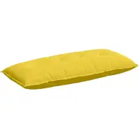 vidaXL Coussin dorsal jaune clair 120 x 19 x 50 cm Tissu