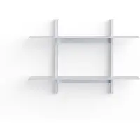 Util Plié Étagères Murales 2 Brushed Aluminium | 70 cm