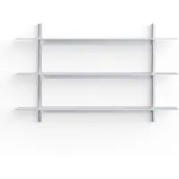 Util Plié Étagères Murales Brushed Aluminium | 120 cm
