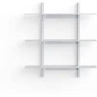 Util Plié Étagères Murales Brushed Aluminium | 70 cm