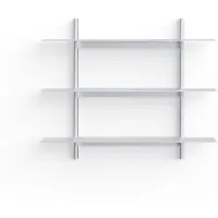 Util Plié Étagères Murales Brushed Aluminium | 90 cm