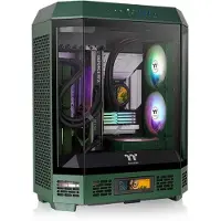 Thermaltake The Tower 600 vert foncé Verre trempé x 3