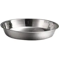 OEM Assiette ronde en acier inoxydable de 27,5 cm, robuste