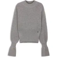 BOSS Pull en laine vierge avec épingle monogramme Double B amovible