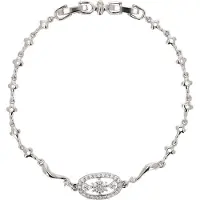 Faina Bracelet argent / transparent