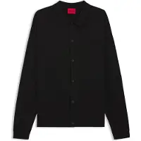 HUGO Veste en maille Regular avec finitions côtelées