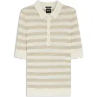 BOSS Polo en maille de laine mérinos extrafine