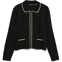Vero Moda Cardigan 'VMGOLD' crème / noir