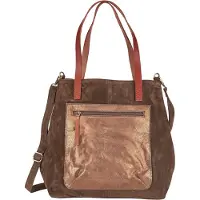 Curuba Cabas 'Rogen' cognac / brun foncé / or rose