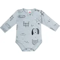 Makoma Barboteuse / body gris clair / noir