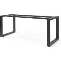 En.casa Piètement de table 'Vestmalu' acier 120 x 70 x 72 cm noir