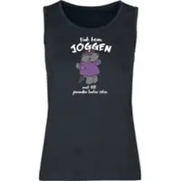 Chubby Unicorn Débardeur Unicorn de - S - XL - pour Femme - noir - Taille S