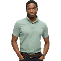 Superdry Essential Short Sleeve Polo Vert L Homme