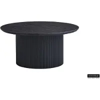 Molecule Table basse Lagos | Ø80 x 38 cm | Marron foncé