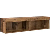 vidaXL Ensemble de meubles TV , 2 pièces, bois recyclé, 60 x 30 x 30 cm, aggloméré
