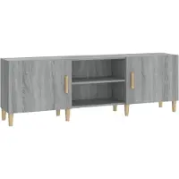 vidaXL Armoire TV Gris Sonoma 150x30x50 cm Bois composite