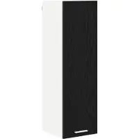 vidaXL Armoire suspendue avec porte Riga Chêne noir 30 x 31 x 100 cm