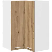 vidaXL Armoire suspendue Riga Chêne Artisan et Blanc 57 x 57 x 80 cm