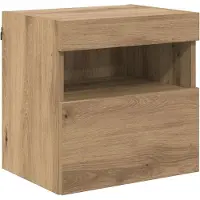 vidaXL Étagères TV murales 2 pcs Chêne Artisan 40 x 30 x 40 cm Bois composite