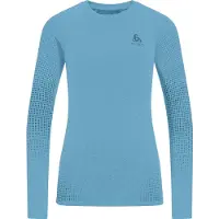 Odlo Performance Warm Long Sleeve Base Layer Bleu S Femme