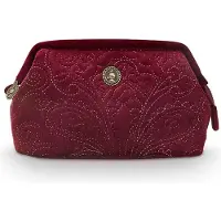Pip studio Trousse de Toilette Pip Studio Velvet Quiltey Days Small Red