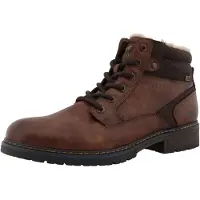 Mustang Bottes à lacets 'Veterschoenen Hoog' cognac