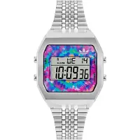 Adidas Montre digitale 'PROJECT FOUR' bleu / argent / blanc