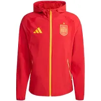 Adidas Veste mi-saison 'Spain Tiro Travel Full Zip Windbreaker' jaune / rouge