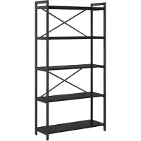 vidaXL Bibliothèque Chêne noir 80 x 30 x 153 cm Bois d'ingénierie