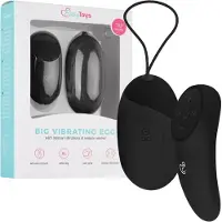EasyToys Vibrating Egg With Remote Control Oeuf Vibrant Black 17 cm