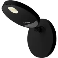 Artemide Applique Murale , Demetra Spotlight, dimmable, Noir, Salon / séjour, Métal, Design