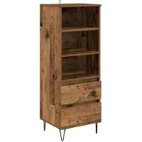 vidaXL Meuble haut Altholz, 40 x 36 x 110 cm, fabriqué en panneaux de particules