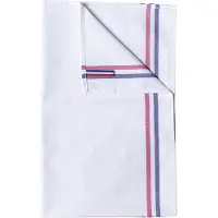 Kariban Pack 10 Essuie-vaisselle 2 rayures Origine France Garantie White - Kariban K138 - Taille One Size