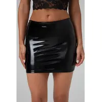 Christine le Duc Femmes, Jupe, Mini Skirt Black Love - black, Noir, (XL)
