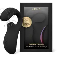 LELO Cruise Dual Stimulation Sonic Massager vibromasseur muni d’un stimulateur clitoridien Black 17 cm