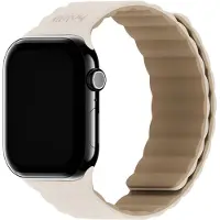 Holdit Bracelet en silicone magnétique pour Apple Watch | 38/40/41/42 mm - Light Beige / Beige