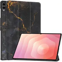 IMoshion Coque tablette Design Trifold Samsung Galaxy Tab S11 Ultra - Black Marble
