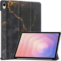 IMoshion Coque tablette Design Trifold pour Samsung Galaxy Tab S11 - Black Marble