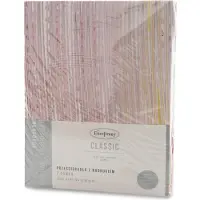 Eurofirany Spannbettlaken 180x200 cm, aus Baumwolle, lila, weiss, mit geometrischem Muster, 105 g/m2 DRUCK (180 x 200 cm)