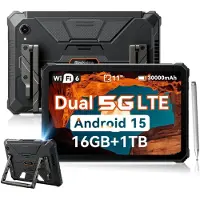 Blackview Active 12 Pro (Tablette Robuste 5G - Ecran 11'' - 1 To, 16 Go RAM - 30 000 mAh) Noir