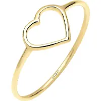 Elli PREMIUM Bague 'Herz' jaune d'or