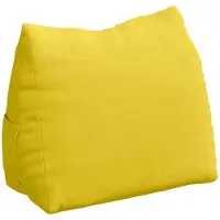 vidaXL Coussin De Dos Jaune Clair 45 X 20 X 35 Cm Tissu