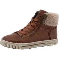 Mustang Bottines à lacets 'Janique' bordeaux