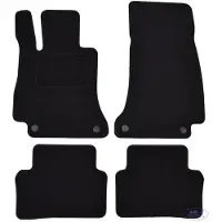 J&J AUTOMOTIVE Tapis De Sol Noir Velours - - Mercedes E Classe W213 - Sur Mesure - Antidérapant - Imperméable